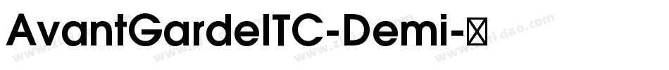AvantGardeITC-Demi字体转换