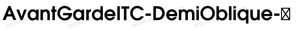 AvantGardeITC-DemiOblique字体转换