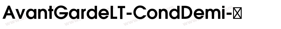 AvantGardeLT-CondDemi字体转换