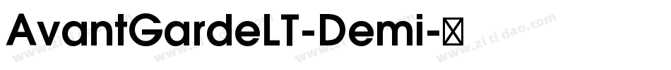 AvantGardeLT-Demi字体转换