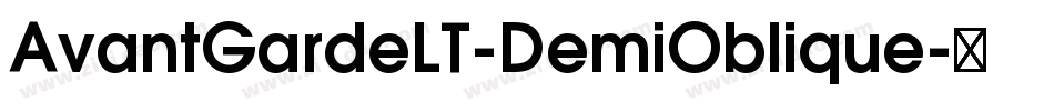 AvantGardeLT-DemiOblique字体转换