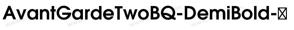 AvantGardeTwoBQ-DemiBold字体转换