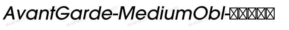 AvantGarde-MediumObl字体转换