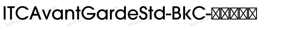 ITCAvantGardeStd-BkC字体转换