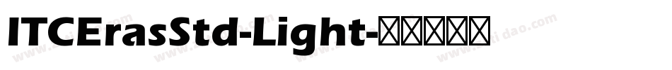 ITCErasStd-Light字体转换