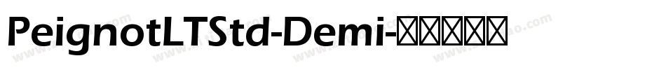 PeignotLTStd-Demi字体转换