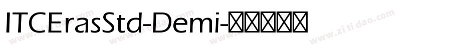 ITCErasStd-Demi字体转换