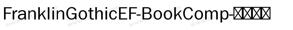 FranklinGothicEF-BookComp字体转换