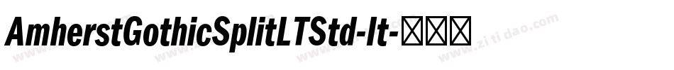 AmherstGothicSplitLTStd-It字体转换