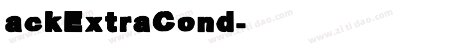 ackExtraCond字体转换