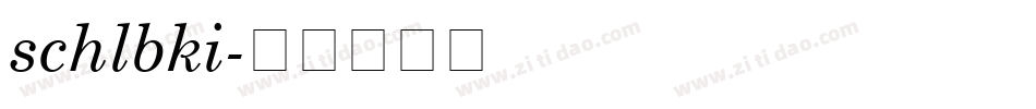 schlbki字体转换