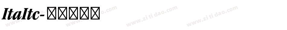 ItaItc字体转换