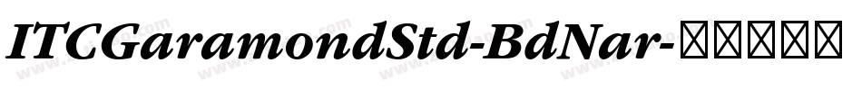 ITCGaramondStd-BdNar字体转换