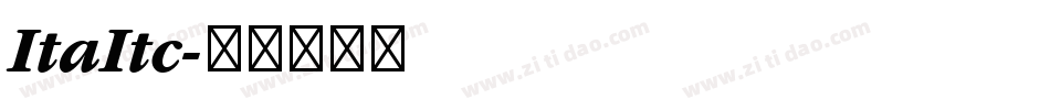 ItaItc字体转换