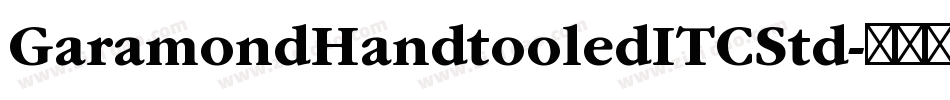 GaramondHandtooledITCStd字体转换