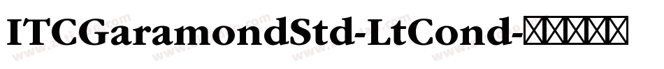 ITCGaramondStd-LtCond字体转换