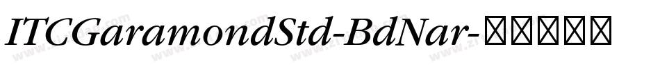 ITCGaramondStd-BdNar字体转换