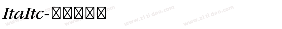 ItaItc字体转换