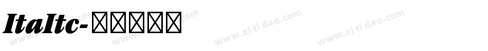 ItaItc字体转换