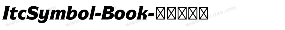 ItcSymbol-Book字体转换