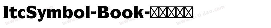 ItcSymbol-Book字体转换
