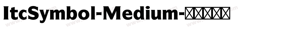 ItcSymbol-Medium字体转换