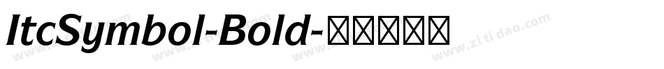 ItcSymbol-Bold字体转换
