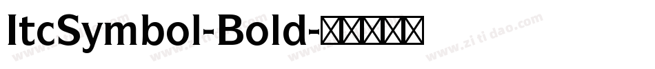 ItcSymbol-Bold字体转换