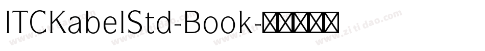 ITCKabelStd-Book字体转换