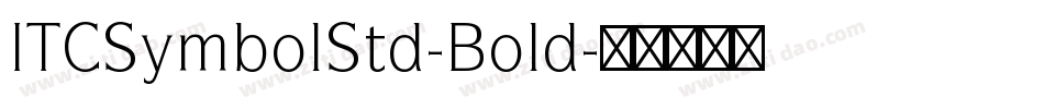 ITCSymbolStd-Bold字体转换