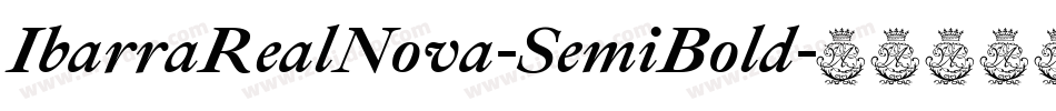 IbarraRealNova-SemiBold字体转换
