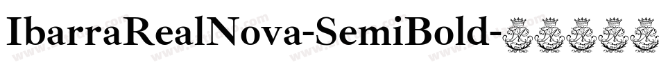 IbarraRealNova-SemiBold字体转换