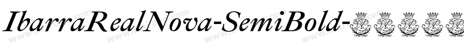 IbarraRealNova-SemiBold字体转换
