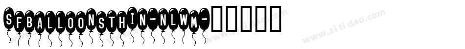 SfBalloonsThin-nLwM字体转换