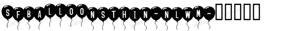 SfBalloonsThin-nLwM字体转换