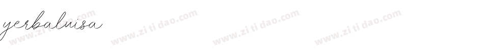 yerbaluisa字体转换