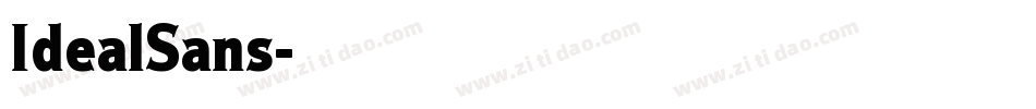 IdealSans字体转换