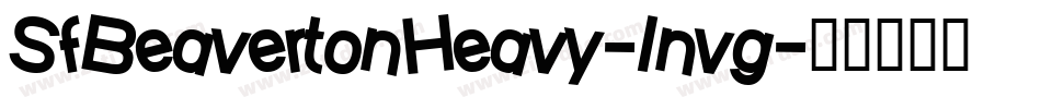 SfBeavertonHeavy-1nvg字体转换