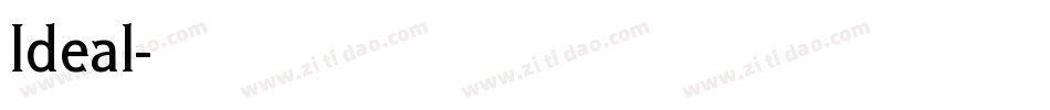 Ideal字体转换