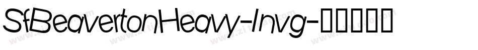 SfBeavertonHeavy-1nvg字体转换