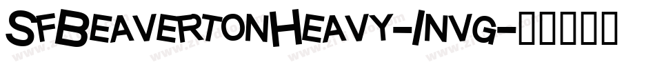 SfBeavertonHeavy-1nvg字体转换