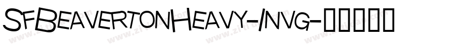 SfBeavertonHeavy-1nvg字体转换