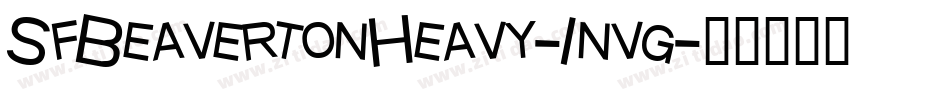 SfBeavertonHeavy-1nvg字体转换