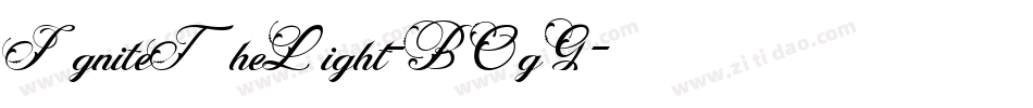 IgniteTheLight-BOgG字体转换
