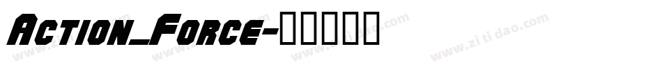 Action_Force字体转换