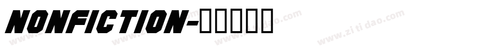 NONFICTION字体转换