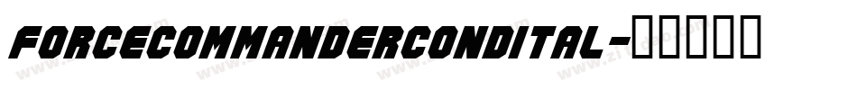 forcecommandercondital字体转换
