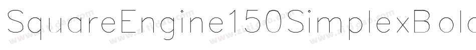 SquareEngine150SimplexBold-WMG字体转换