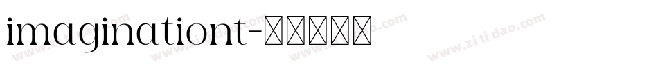 imaginationt字体转换