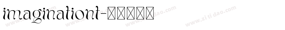 imaginationt字体转换